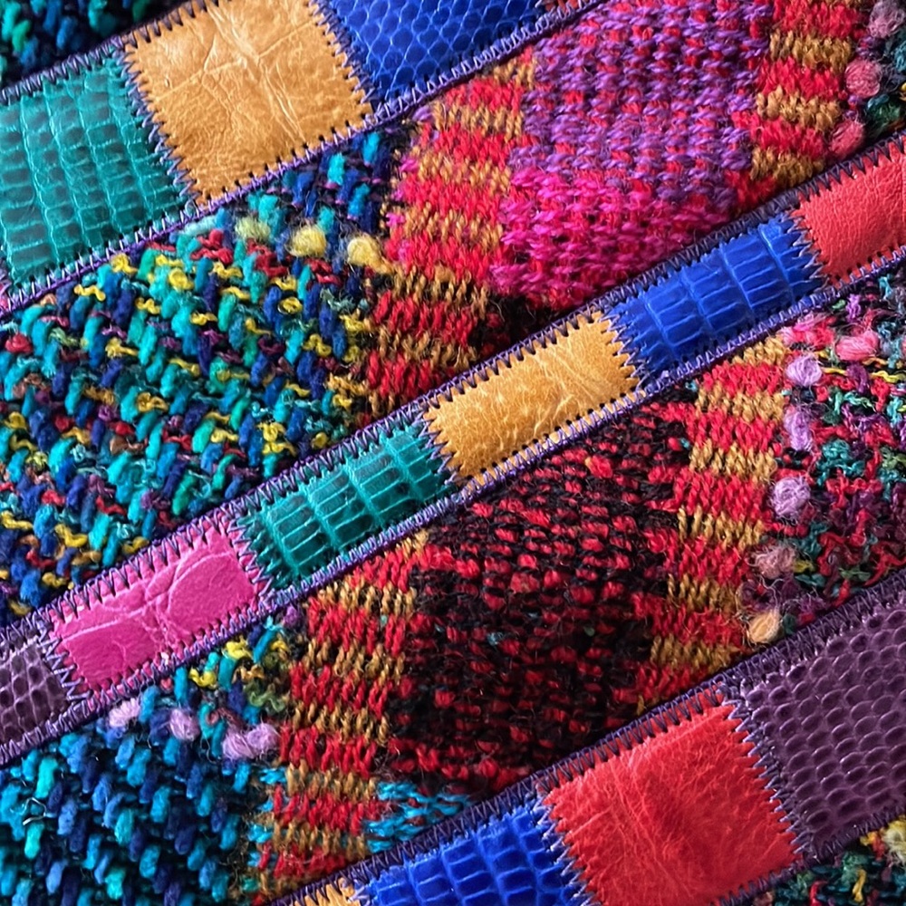 Sharif Vintage Patchwork Tweed Bucket Bag - Picture 6 of 16
